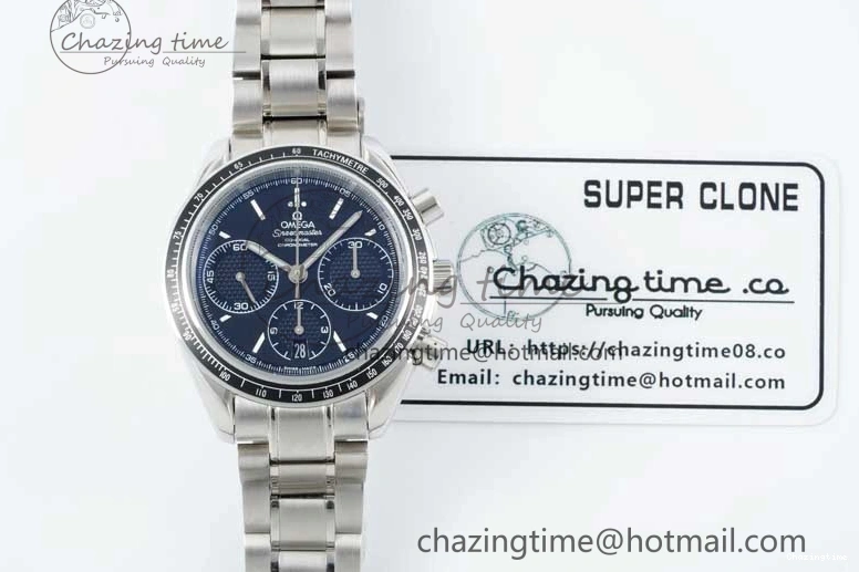 0405 Speedmaster Racing Master SS HKF Best Edition Black Dial on SS Bracelet A Versatile 7810